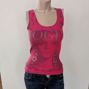 Vogue Pink Graphic Tank Top